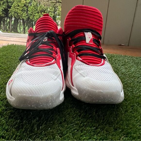 Adidas Dame 7 EXTPLY R.C.O.T.A H68986 Men’s Size 13.5 Basketball Red White Shoes - Picture 4 of 11